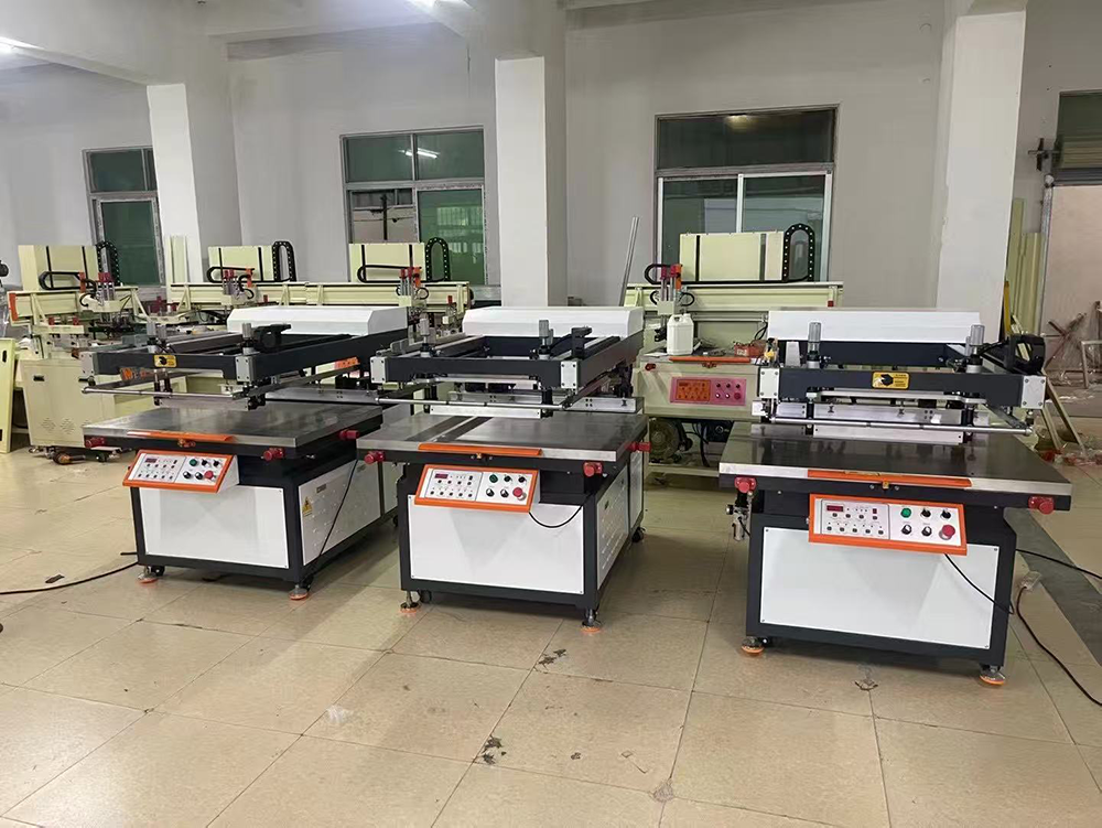 Oblique Arm Flatbed Screen Printing Machine